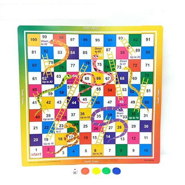 Snake & Ladder Large Paper Board Game 34cmx34cm | Shopee Singapore