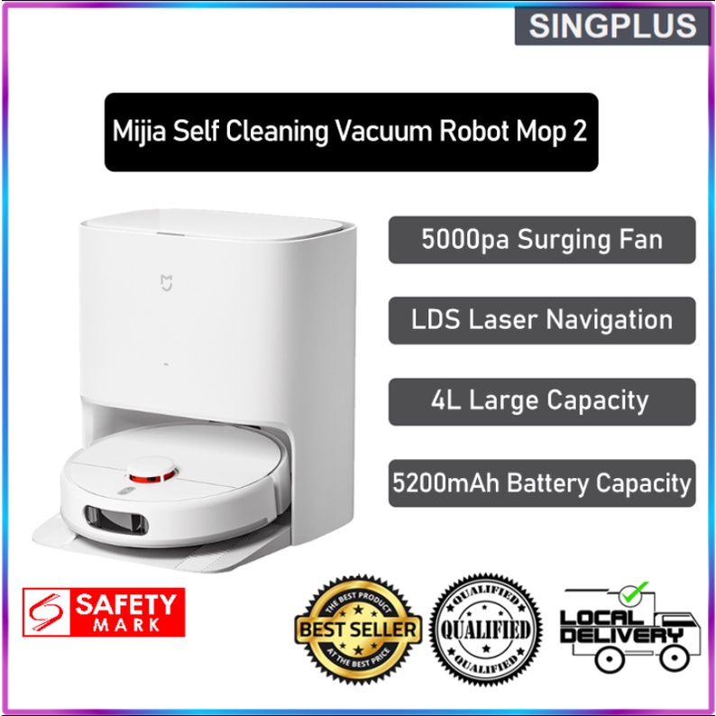 XIAOMI MIJIA Self Cleaning Robot Mop 2 Smart Home Sweeping High Speed