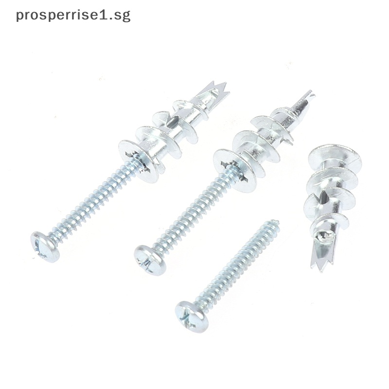 【Ready Stock】 10sets Zinc Alloy Plasterboard Drywall Anchor Hollow Wall