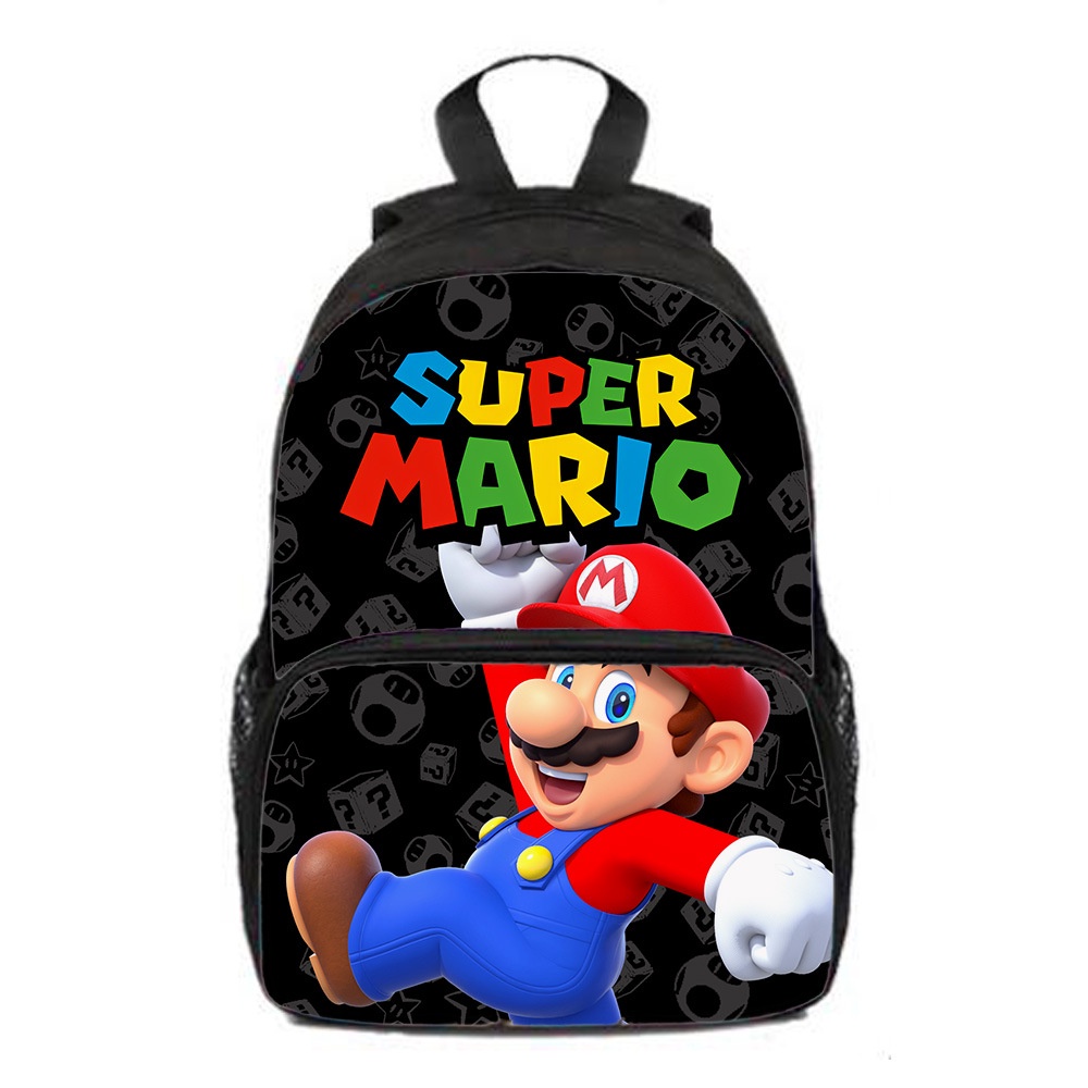 3D New Movie Super Mario Brothers School Bag Backpack Elementary School ...