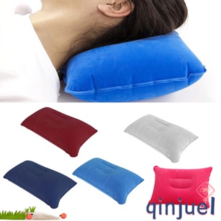 Inflatable Pillow for Camping Travel Pillow Flocked Fabric Air Pillow for  Comfortable, Ergonomic Inflating Pillows for Neck & Lumbar Support While  Camp Hiking Backpacking (Purple , Red, Royal Blue)