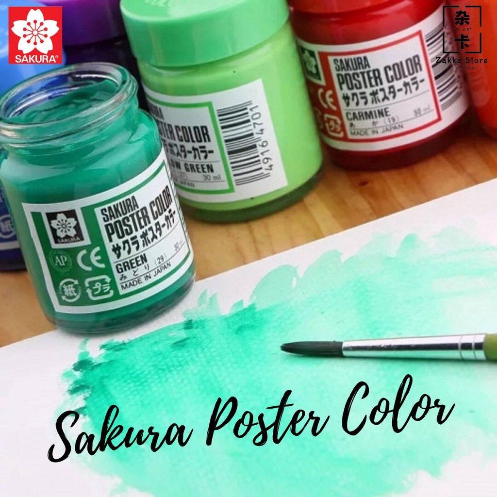 Sakura Poster Color 30ml Drawing School Kids Colouring Student Painting