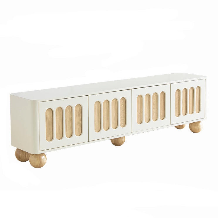 LaFloria® Creema TV Table/Wood TV Console/White TV Stand/Minimal TV