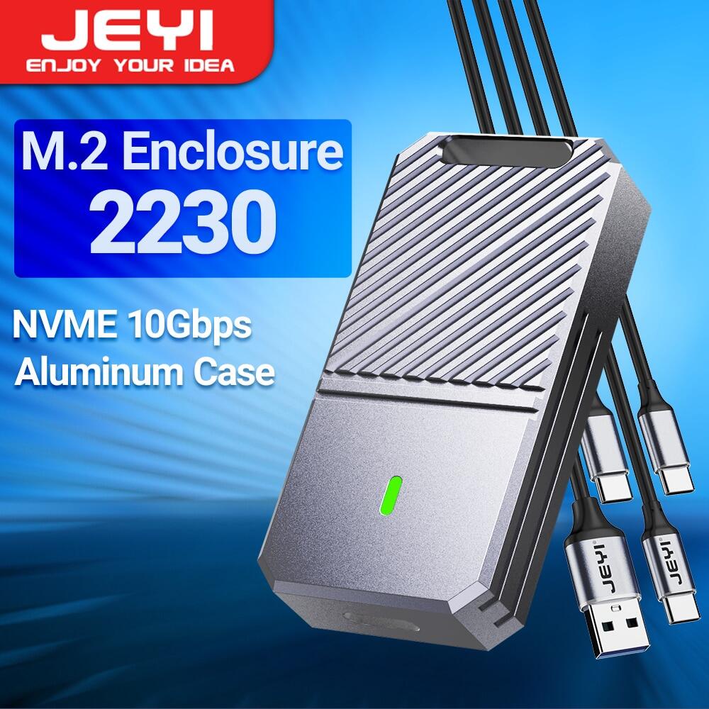 JEYI i9 2230 NVMe HDD SSD Enclosure JMS583 TYPEC 3.1 PCIe USB3.2 10Gbps ...