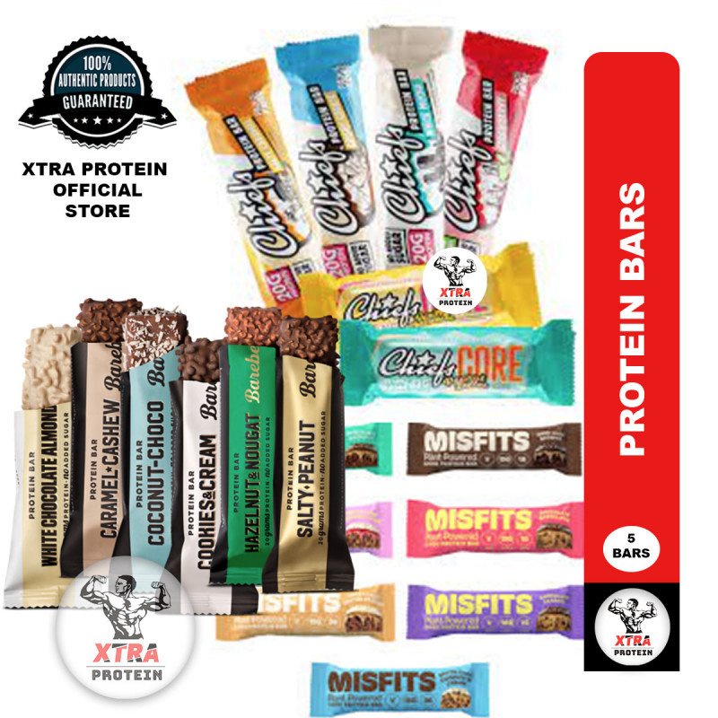 Xtra Protein Assorted Protein Bars 5 Random Bars May Include Short