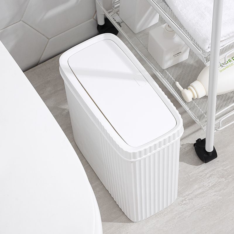 Japanese Corner Trash Bin Toilet Toilet Press Type Covered Wastebasket