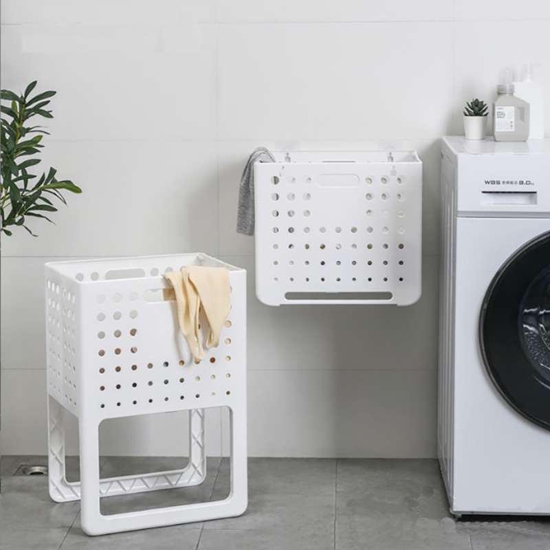 Foldable Laundry Basket Wall Hanging Collapsible Dirty Laundry Baskets