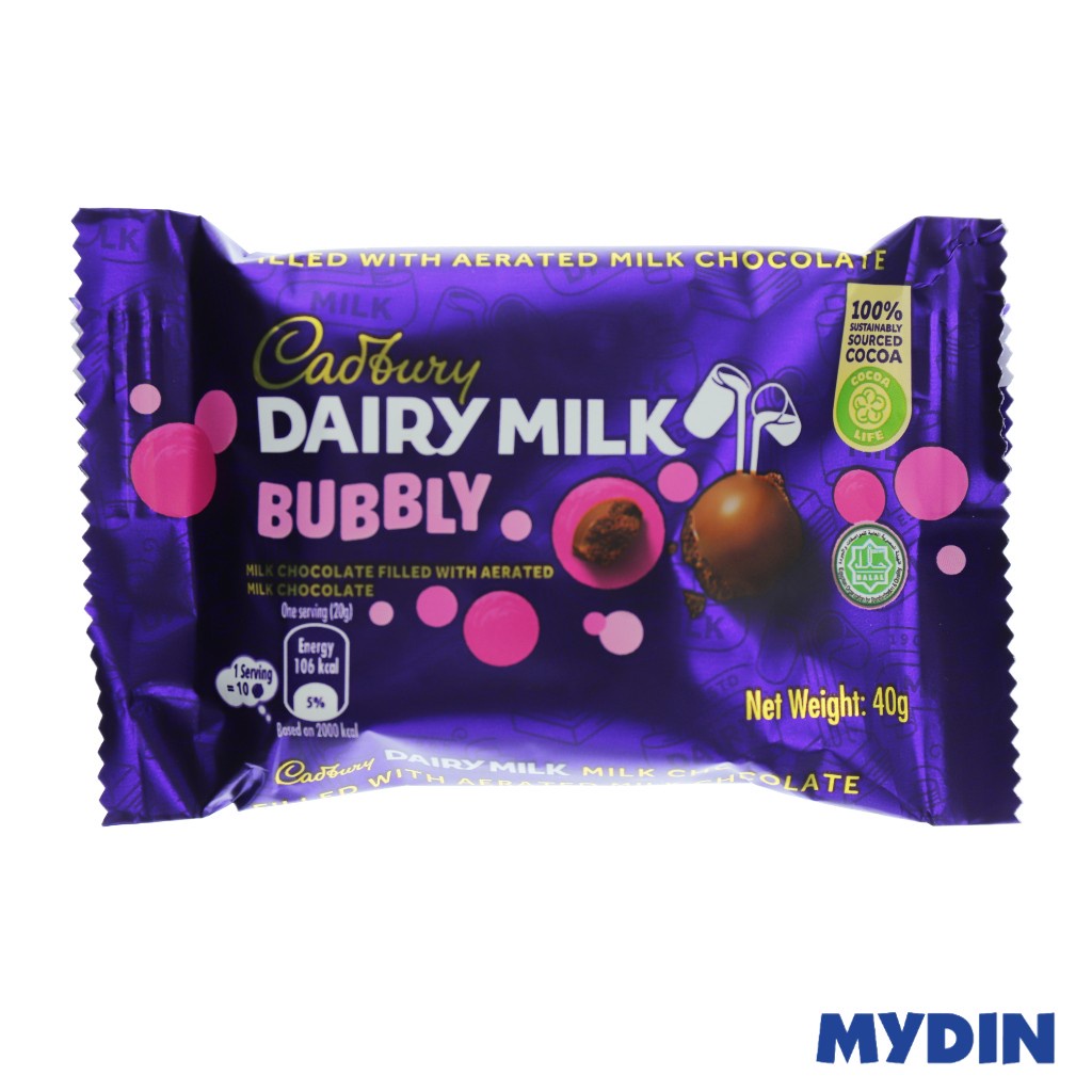 Cadbury Dairy Milk (40g) Bubbly Shopee Singapore