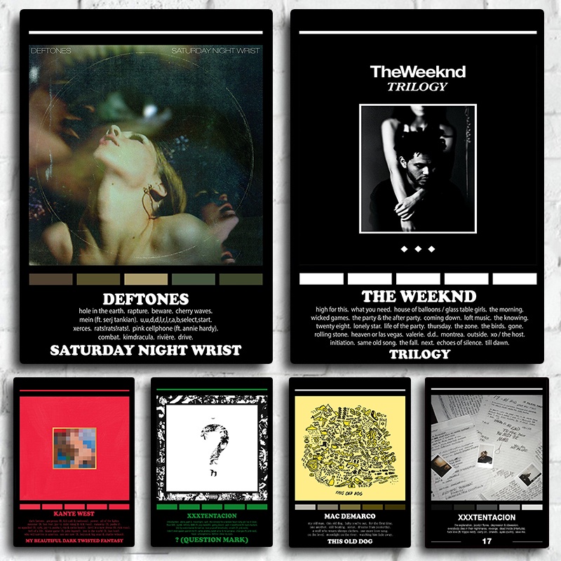 The Weeknd Poster Trilogy Album Cover Poster for Room Wall Art Bedroom Decor