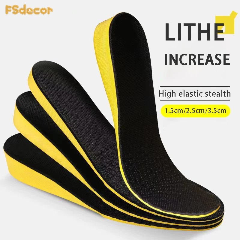 1.5cm-3.5cm Invisible Height Increase Insoles for Feet Man Women ...
