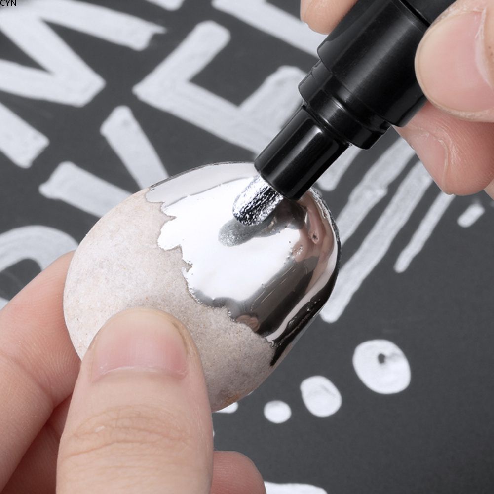 Gold Silver Copper Metallic Liquid Chrome Mirror Marker Pen Waterproof ...