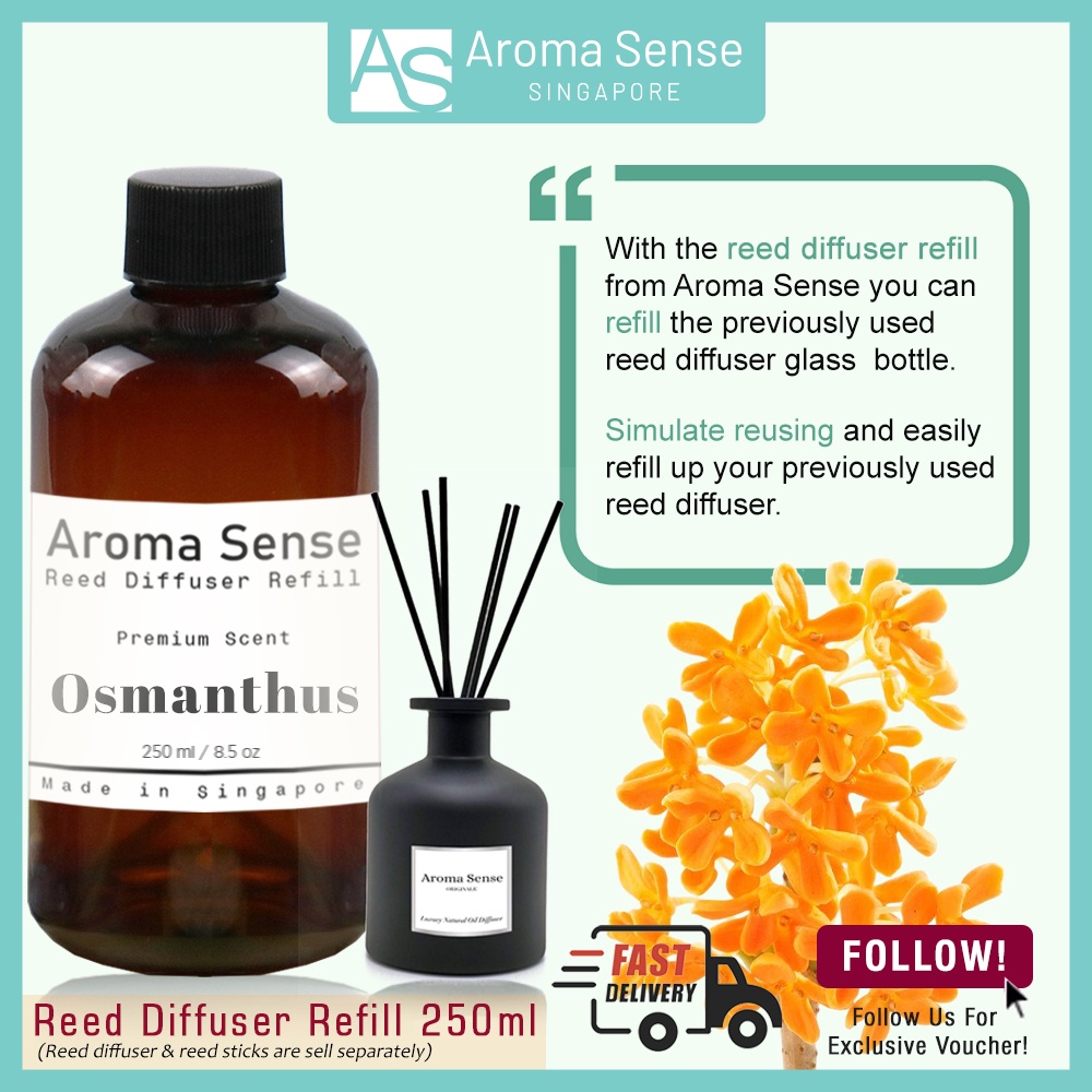Aroma Sense Osmanthus Scent Reed Diffuser Refill (250ml) | Shopee Singapore