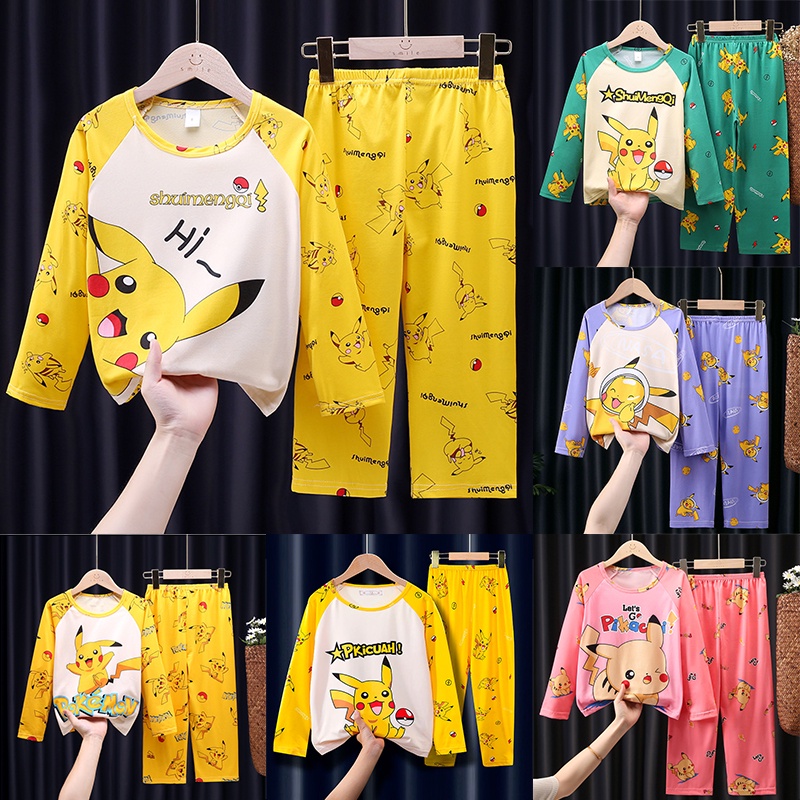 Pikachu Pajama For Kids Pokemon Sleeve Pajama For Boys And Girls