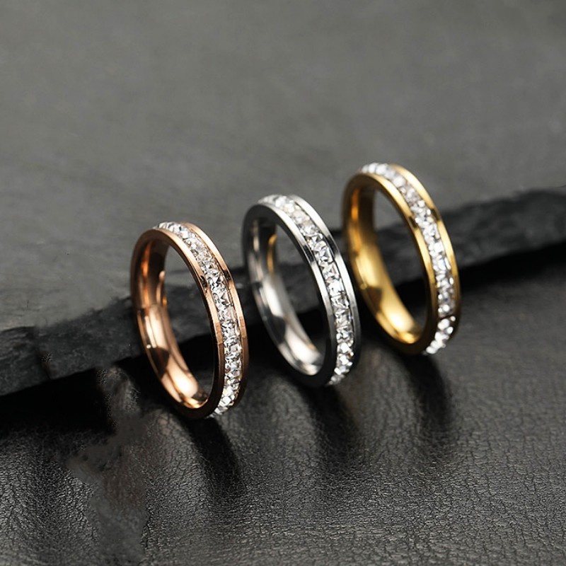 Trendy Open-Style Titanium Steel Rings for Women