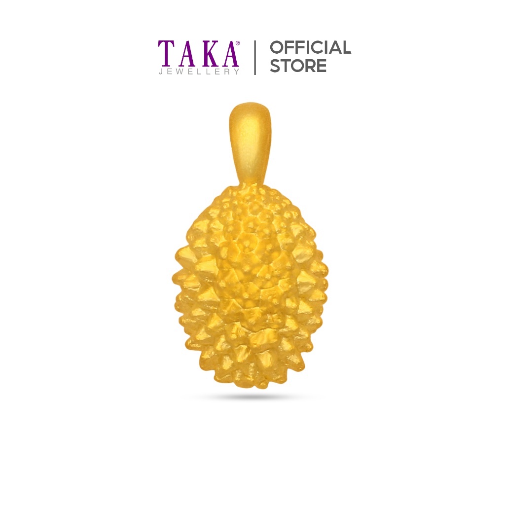 TAKA Jewellery 999 Pure Gold Pendant Durian Shopee Singapore