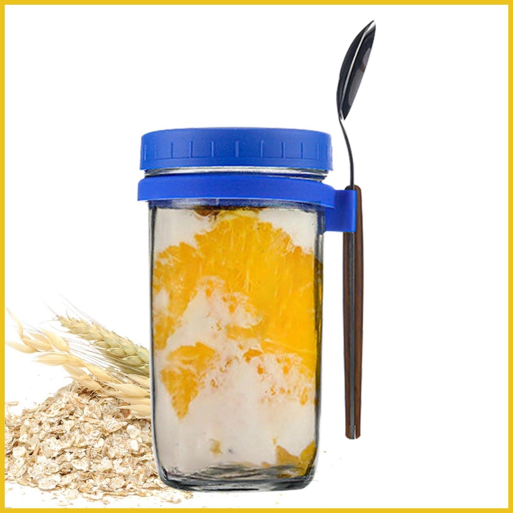 Overnight Oats Containers with Lids Wide Mouth Airtight Overnight Oats ...