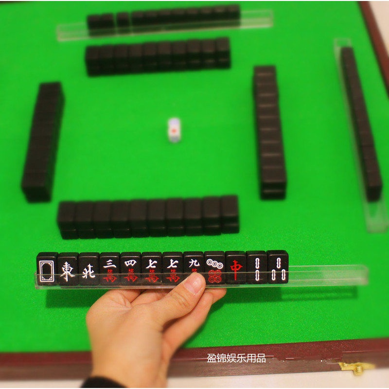 Mini Mini Mahjong Tiles Feet U Ruler Card Slot Hemp Ruler Card Slot 15 ...