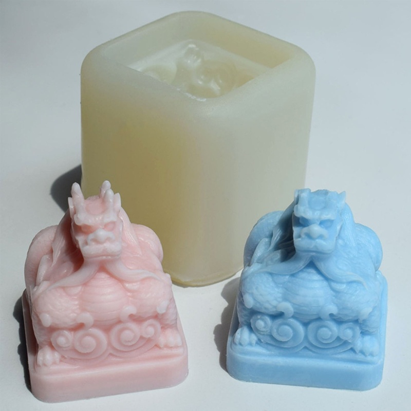 be> Dragon Seal Chocolate Fondant Candle Silicone Molds Epoxy DIY