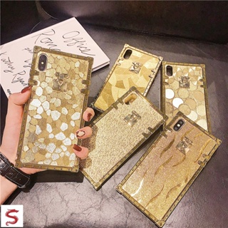 Luxury Fashion Square Leather Phone Case for iPhone 13 12 11 