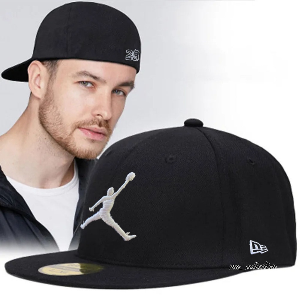 Men's Hip Hop Snapback Built Up Hat DIstro Material Embroidered Jordan