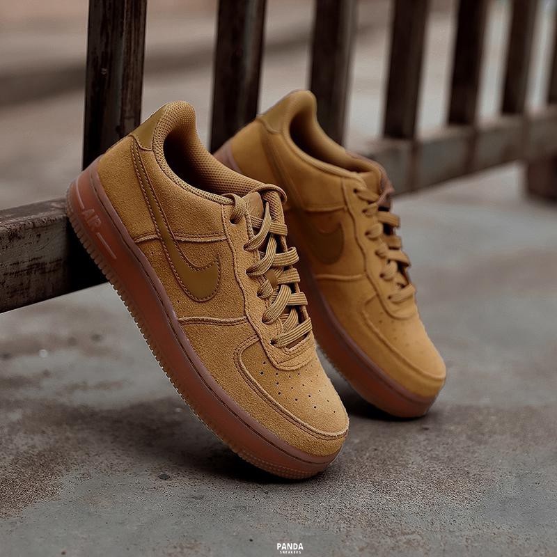 Nike Air Force 1 Mid '07 Flax / Gum Light Brown / Black / Wheat High Top  Sneakers - Sneak in Peace