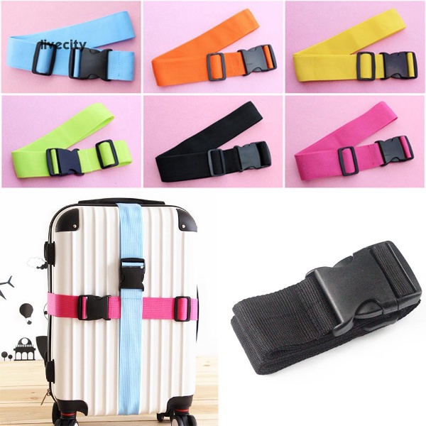 Heavy Duty Adjustable Travel Luggage Strap Suitcase Belts Buckle Bag ...