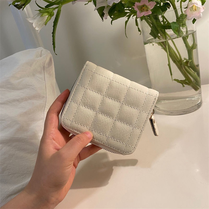 Milk Tofu Wallet Retro Multilayer Large Capacity Card Bag Coin