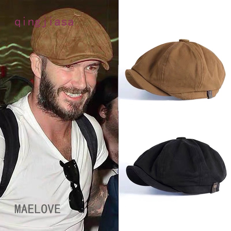 MAELOVE Men Vintage Painter Beret Hats Octagonal Newsboy Cap Cabbie Lvy