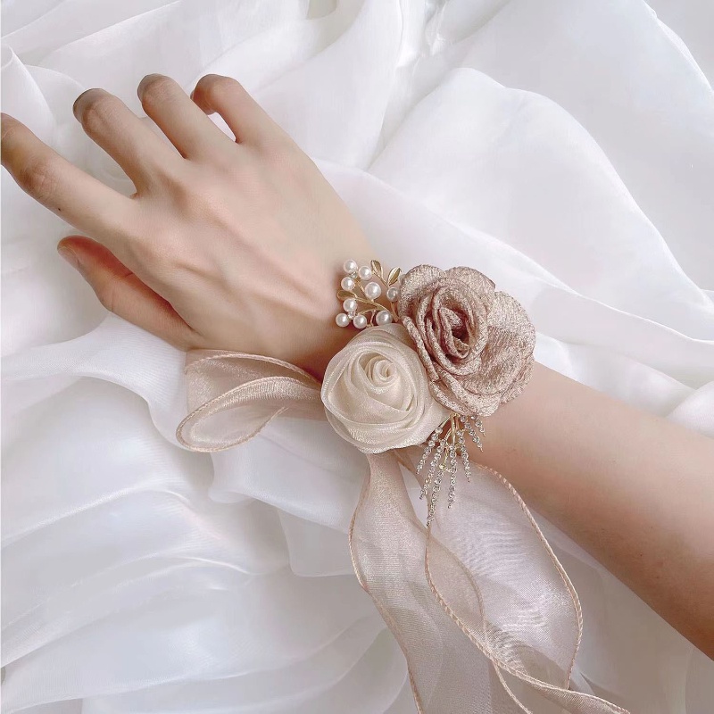 Wedding wrist corsage on sale bracelet