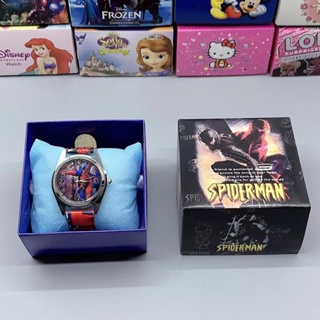 Selling Disney Spiderman Watch child Luminous watch Glow leather Watch  Quartz watch boy girl gift child