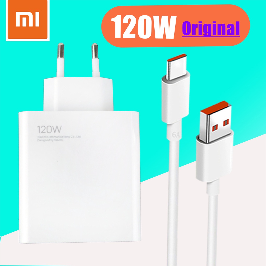 Genuine Xiaomi 12T Pro Charger 120W Fast Gan Turbo HyperCharge