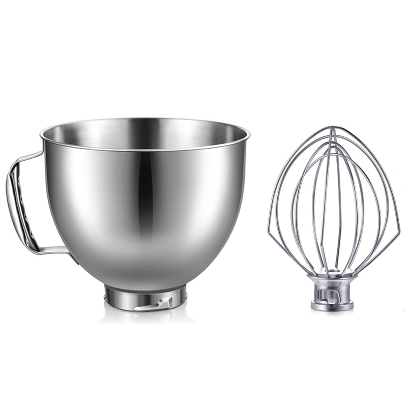 For KitchenAid Classic&Artisan Series 4.5QT/5QT Mixer 304 Bowl Stainless  Steel Mixer Bowl Dishwasher Safe