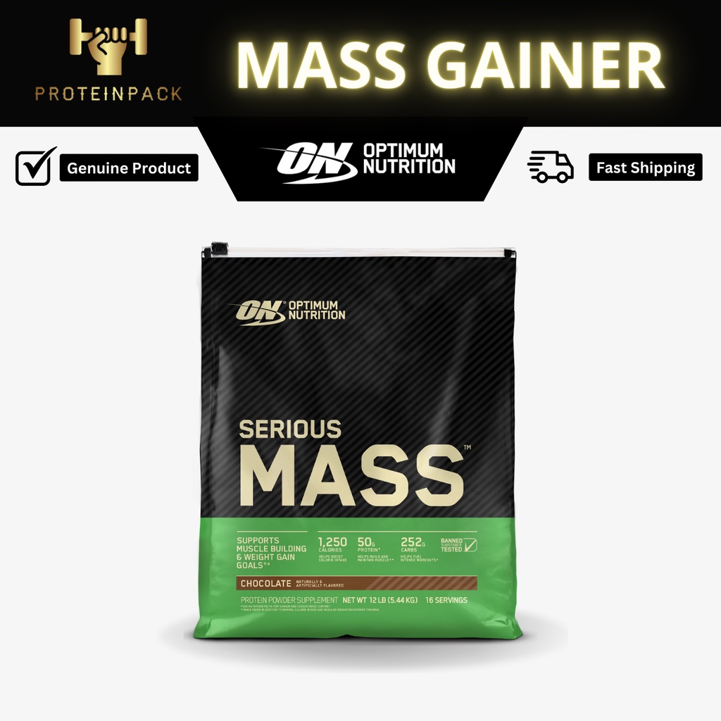 Optimum Nutrition Serious Mass 6lbs 12lbs Mass Gainer Calories Daily Intake Surplus Shopee 3325