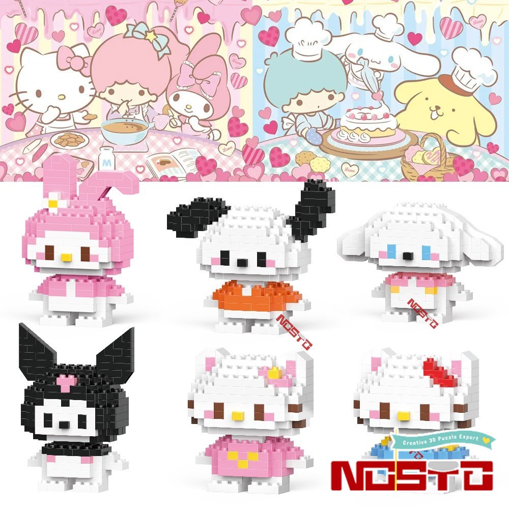 Nano Blocks Sanrio Series Building Blocks Pochacco kuromi Children's ...