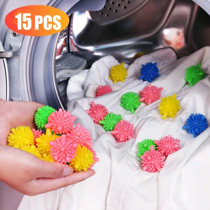15 pcs/set Washer Balls, Laundry Balls, Solid Colorful Laundry Ball