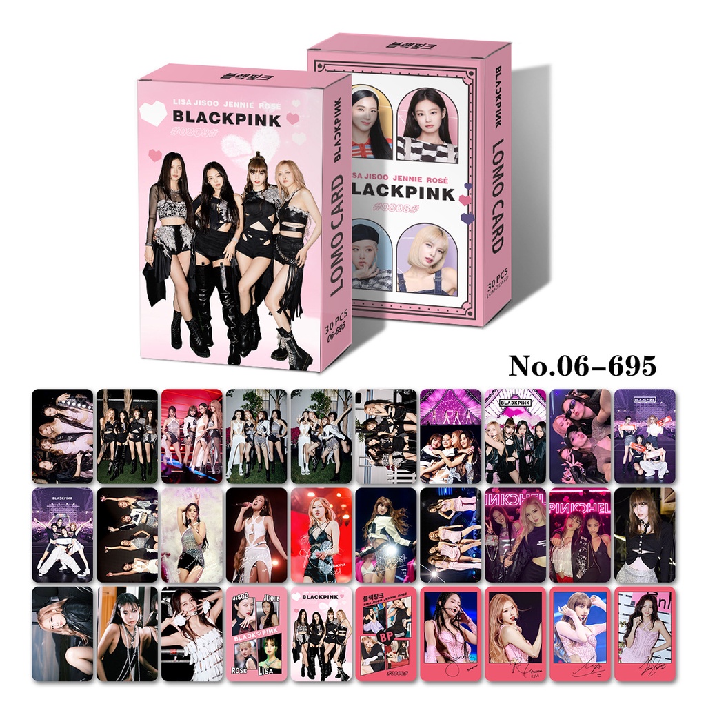 Blackpink 7th Anniversary Album Photocard Lisa Rose Jennie Lomo