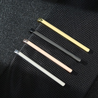 4pcs Mens Stainless Steel Tie Clip Necktie Bar Clasp Clamp Pin Gold Black