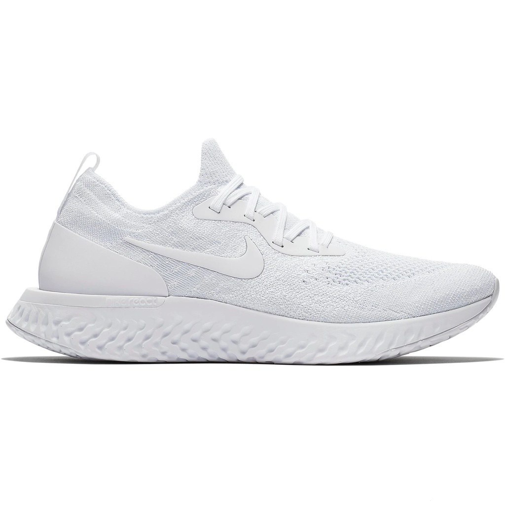 Nike epic react flyknit grey white online