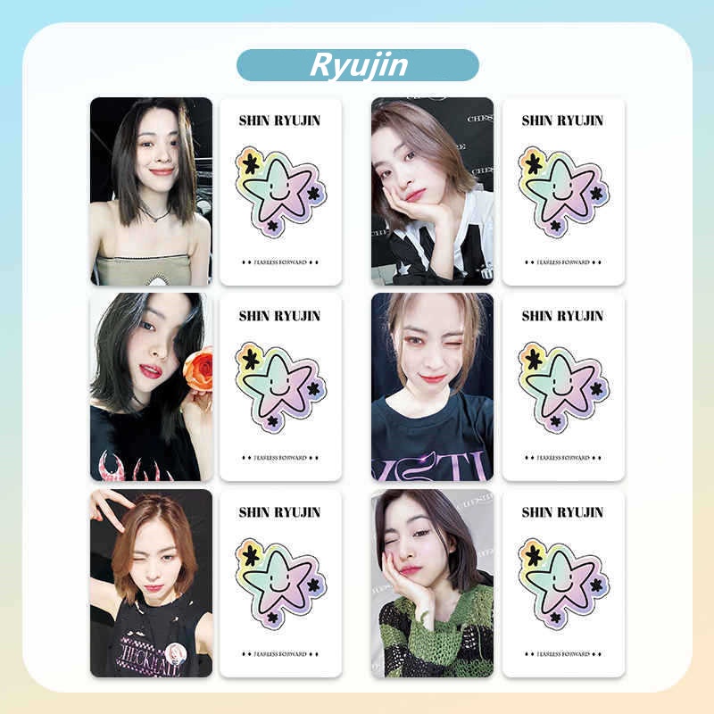 6pcs/set ITZY COMEBACK Album Photocards YUNA LIA RYUJIN CHAERYOUNG