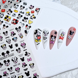 Disney Mickey Mouse Cartoon Nail Art Stickers Nail Art Decoration 3D Anime  Character Nail Decals Stickers Nail Art Accessories