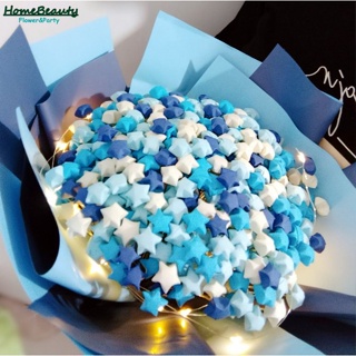 Origami Paper Stars, Colorful Handcraft Origami Lucky Star Paper DIY Paper  Arts Creativity Hand Art Crafts (Blue Gradient (1350) Sheets)