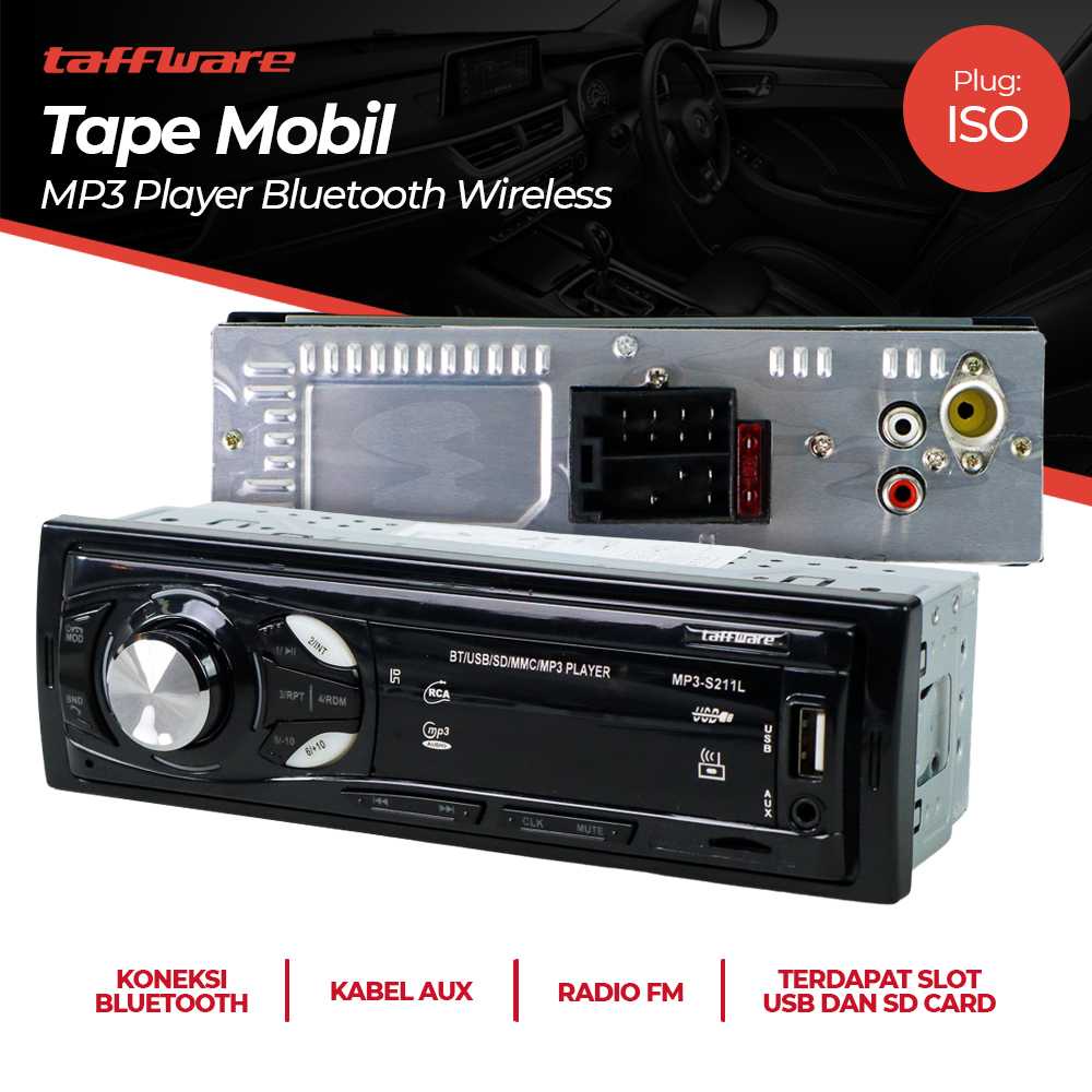 New!! Car Tape MP3 Player Bluetooth Wireless Shopee Singapore