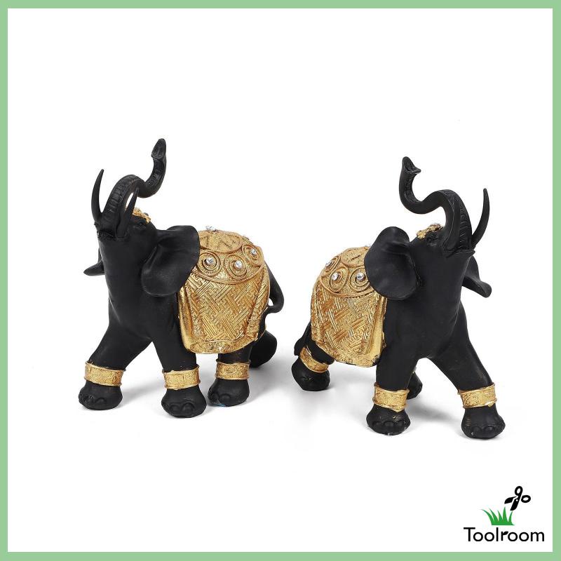 [ Thai Elephant Statue Sculpture Lucky and Peaceful Figurine Resin