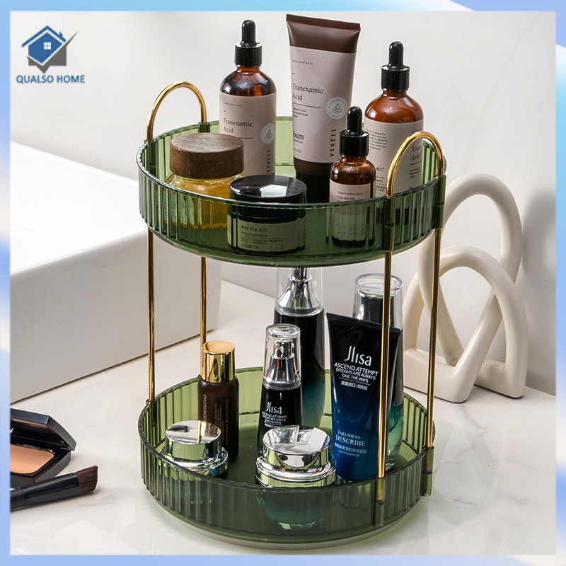 Bathroom Storage Rack Rotating Storage Rack Light Luxury Multi ...