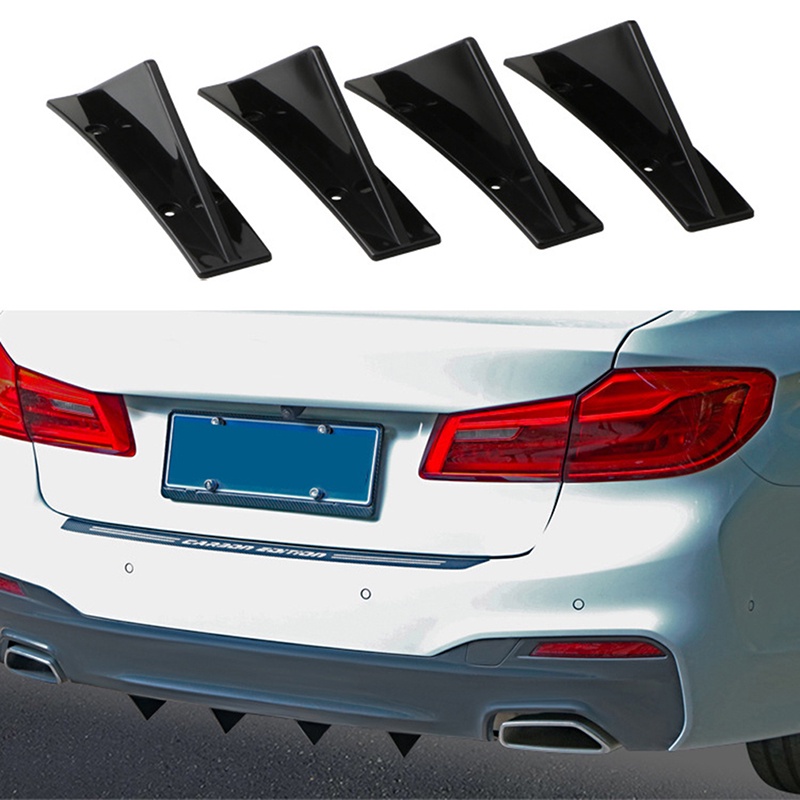 Car Universal Modified Triangle Rear Spoiler Bumper Curved Chassis ...