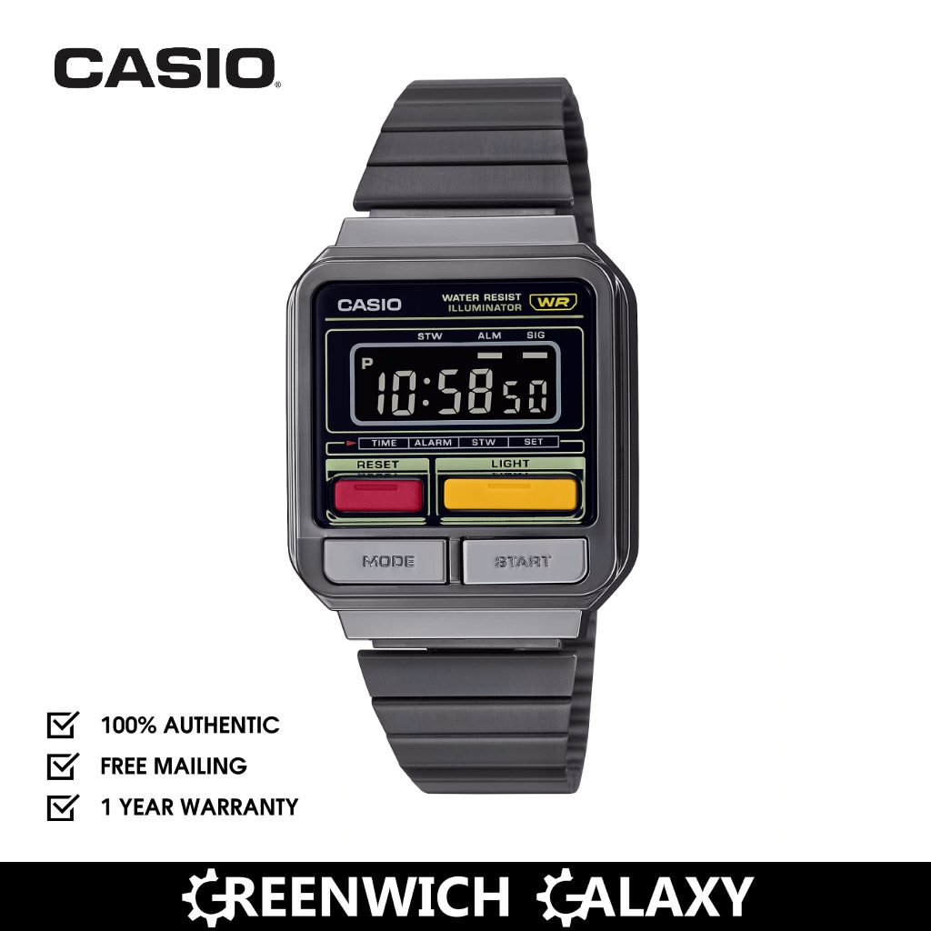 Casio Digital Vintage Watch (A120WEGG-1B) | Shopee Singapore