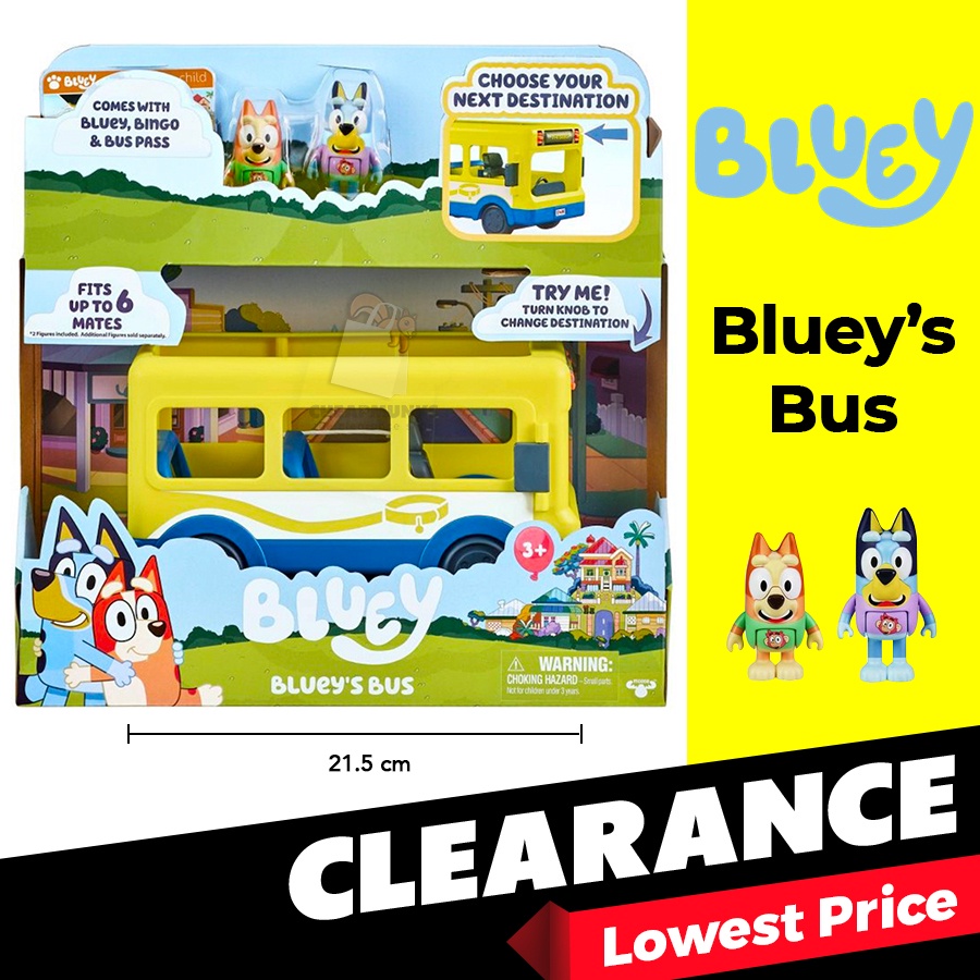Bluey's Bus Brisbane Adventure Bus Series 7 Moose Toddler Education Pre