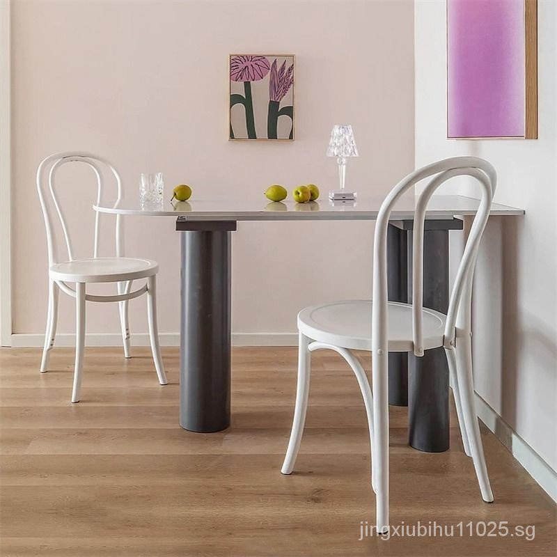 Rattan chair Solet American French retro solid wood medieval