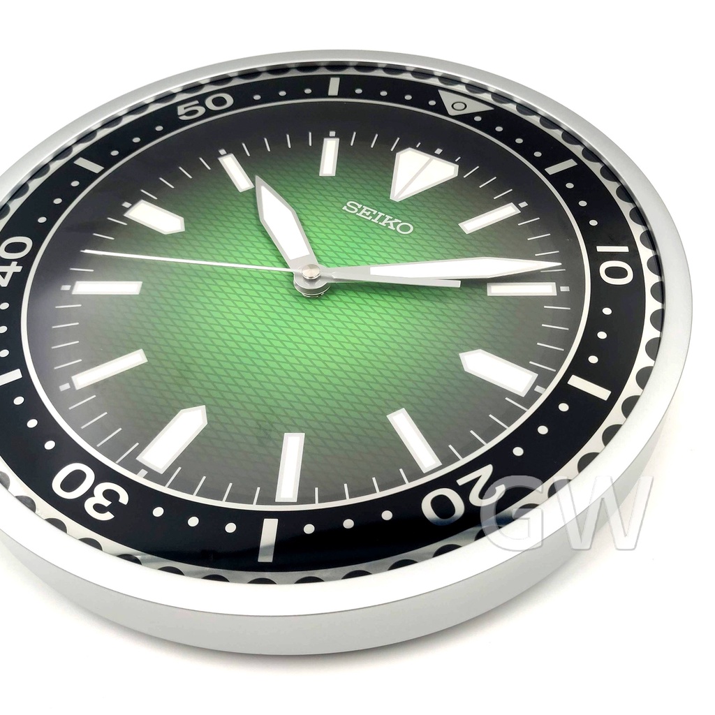 SEIKO Lumibrite Diver Quiet Sweep Analogue Wall Clock QXA791 [Jam