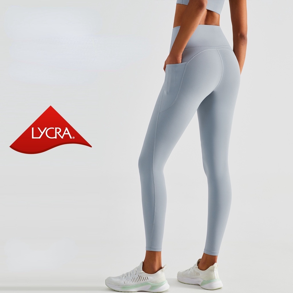 Air Active Groundbreaking Buttery Soft High-end Lycra Yoga Leggings  Sports Pants Side pocket